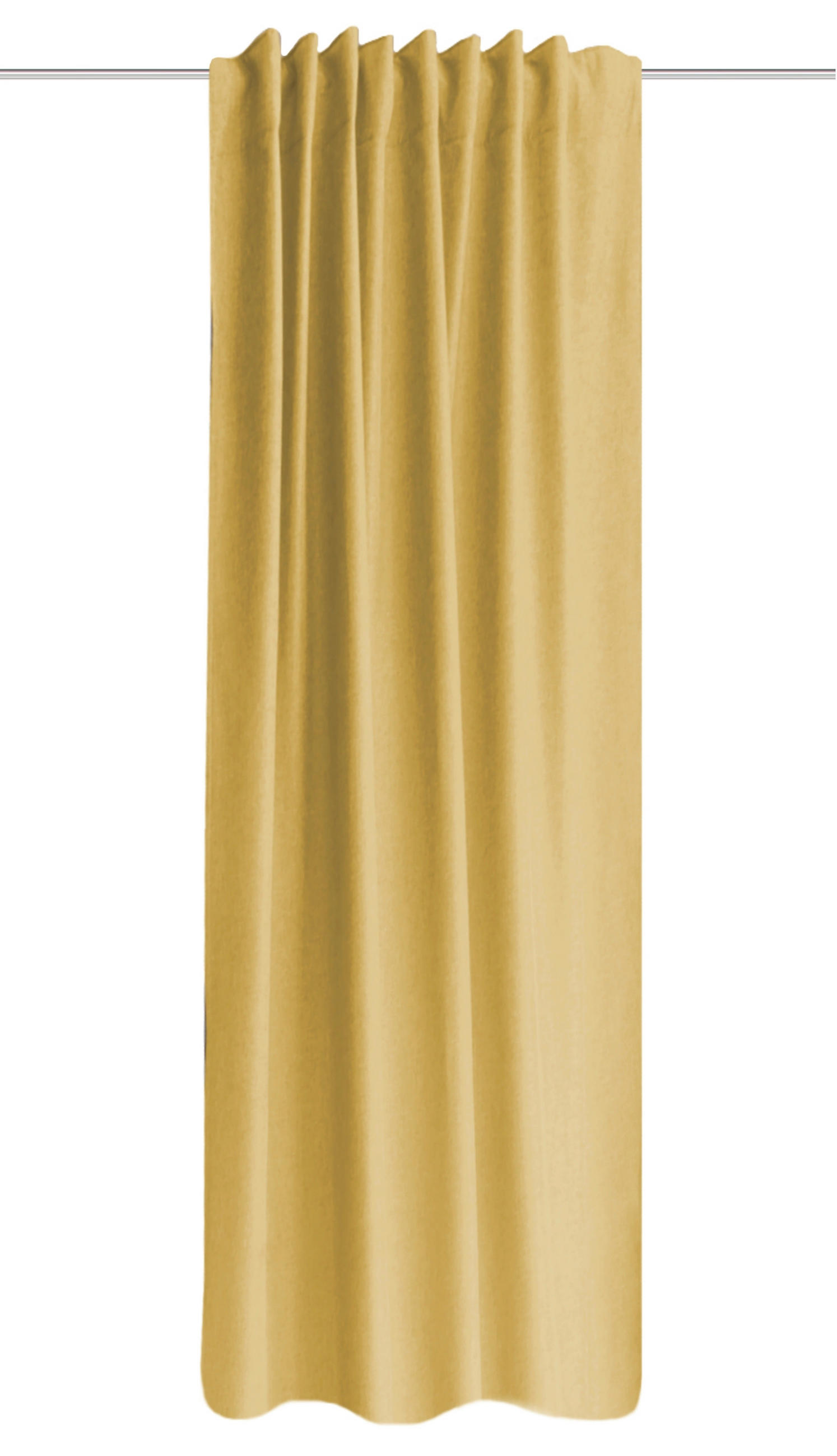 WÄRMESCHUTZVORHANG ESKIMO blickdicht 135/245 cm   - Gelb, Basics, Textil (135/245cm)