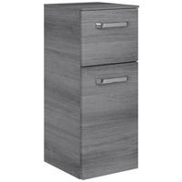 UNTERSCHRANK 30/73/33 cm   - Chromfarben/Graphitfarben, KONVENTIONELL, Glas/Holzwerkstoff (30/73/33cm) - Sadena