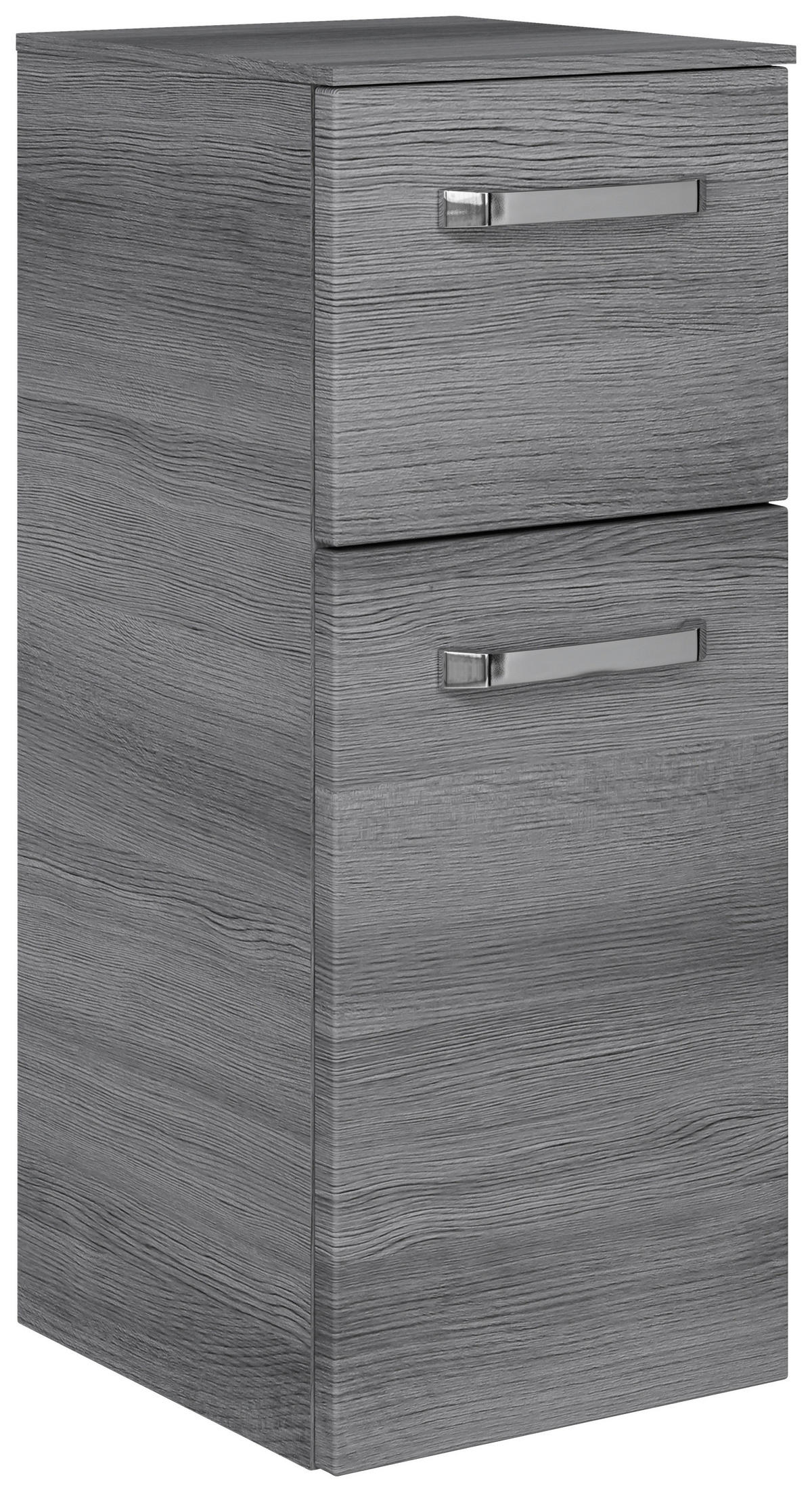 UNTERSCHRANK 30/73/33 cm   - Chromfarben/Graphitfarben, KONVENTIONELL, Glas/Holzwerkstoff (30/73/33cm) - Sadena