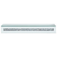 POLIȚĂ DE PERETE in 50/6/16 cm argintiu  - argintiu, Trend, sticlă/material pe bază de lemn (50/6/16cm) - Xora