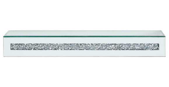 WANDBOARD Silberfarben - Silberfarben, Trend, Glas/Holzwerkstoff (50/6/16cm) - Xora