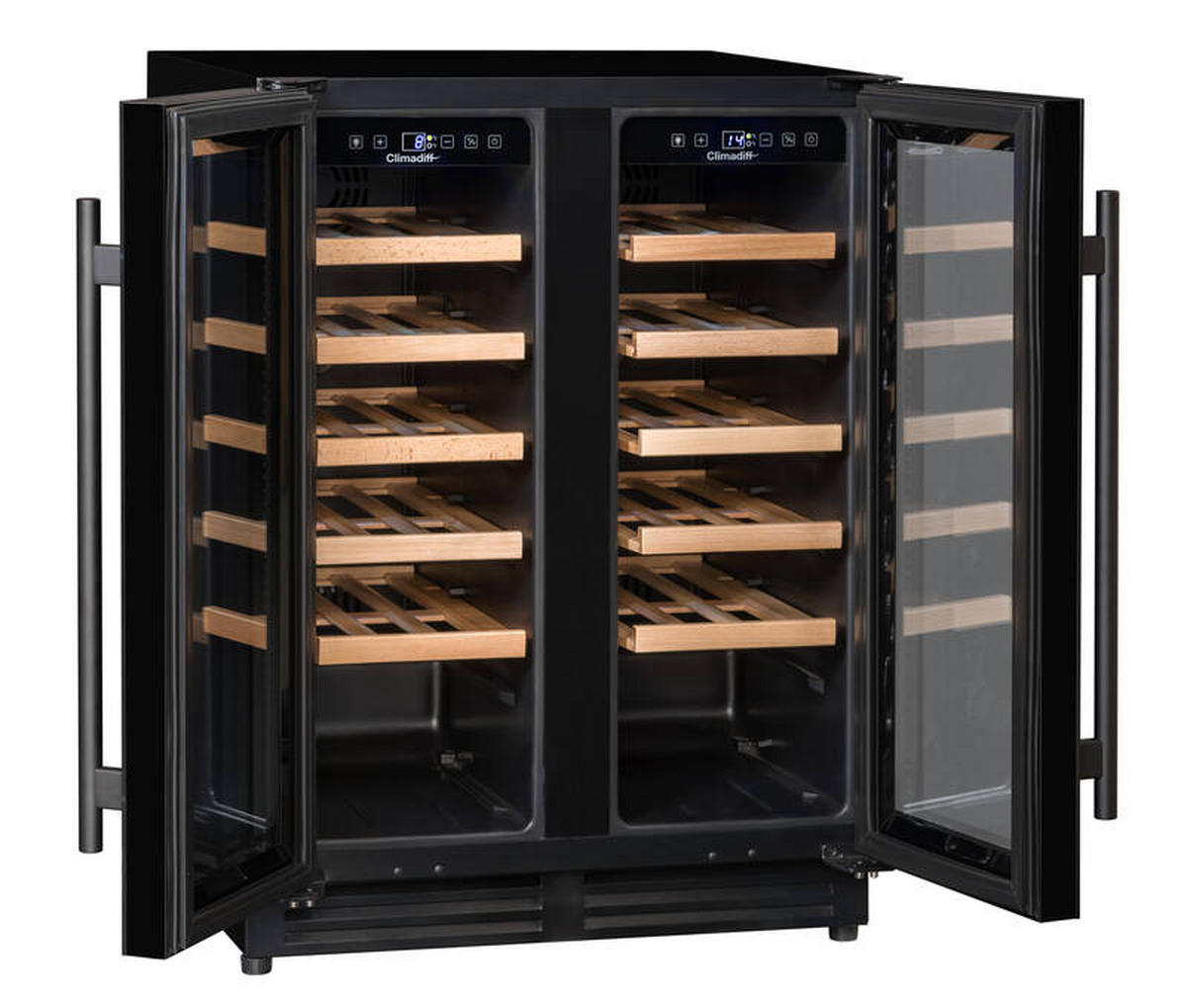 WEINKÜHLSCHRANK CBU40D1B  - Basics, Glas/Holz (59,5/82,0/57,5cm)