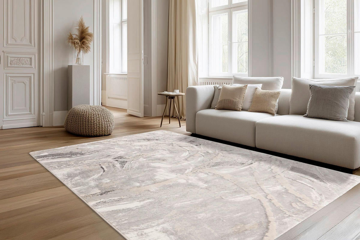 SZŐNYEG   - ezüstszínű, Basics, textil (120/170cm)