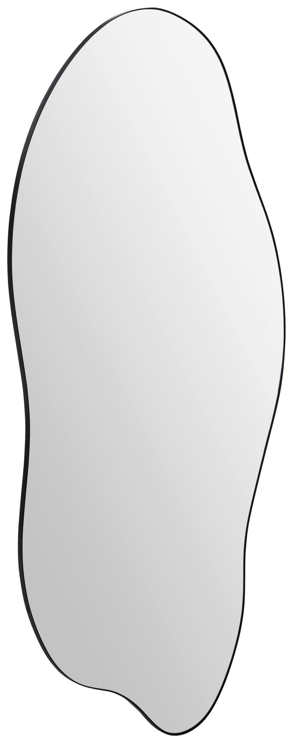 WANDSPIEGEL 70/150/1,5 cm    in wellenförmig  - Schwarz, Design, Glas/Holzwerkstoff (70/150/1,5cm) - Xora