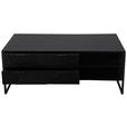 COUCHTISCH in Holz, Metall 118/70/45 cm  - Schwarz/Akaziefarben, Trend, Holz/Metall (118/70/45cm) - Ambia Home
