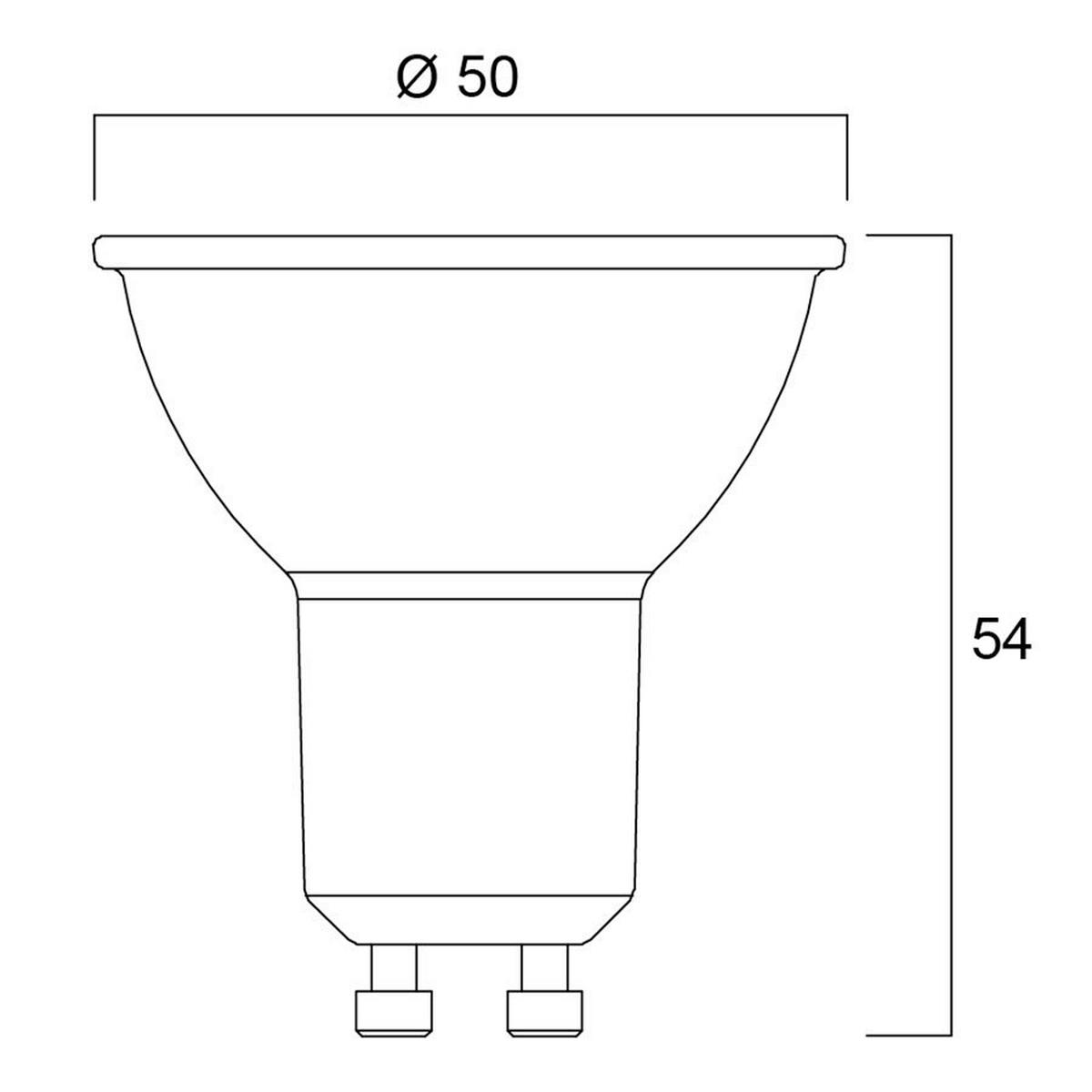 LED IZZÓ   GU10  - Basics (5/5,4cm)