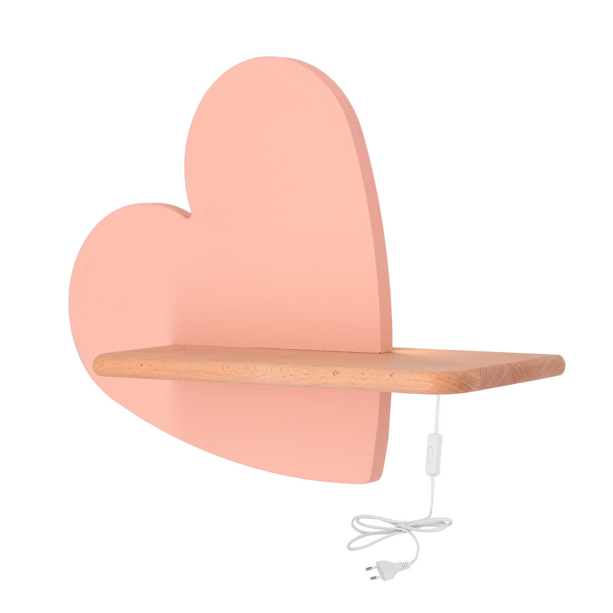 KINDERWANDLEUCHTE 36/12/26 cm   - Pink, Basics, Holz/Holzwerkstoff (36/12/26cm)