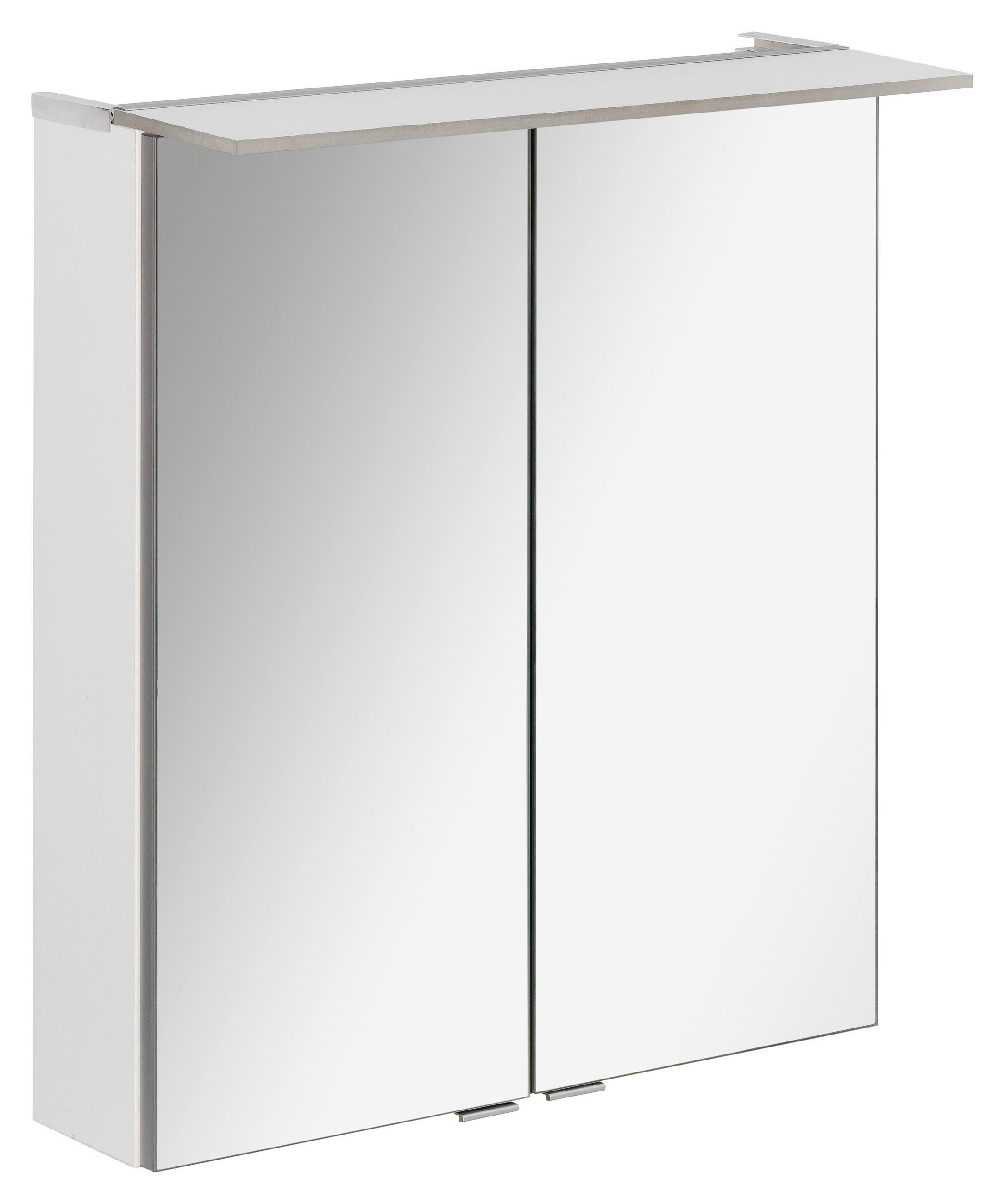 SPIEGELSCHRANK 60/69,5/23,5 cm - Silberfarben/Weiß, MODERN, Glas/Holzwerkstoff (60/69,5/23,5cm) - MID.YOU