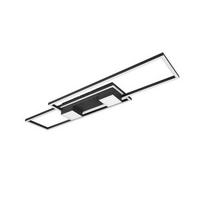 LED-DECKENLEUCHTE 100/8/28 cm   - Schwarz, Basics, Metall (100/8/28cm)