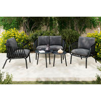 GARTENSET Webstoff Eisen  - Grau, MODERN, Kunststoff/Textil - Ambia Garden