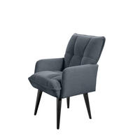 STOLICA S NASLONOM ZA RUKE  antracit  drvo, tekstil, drvni materijal      - crna/antracit, Moderno, drvni materijal/drvo (57/93/75cm) - Livetastic