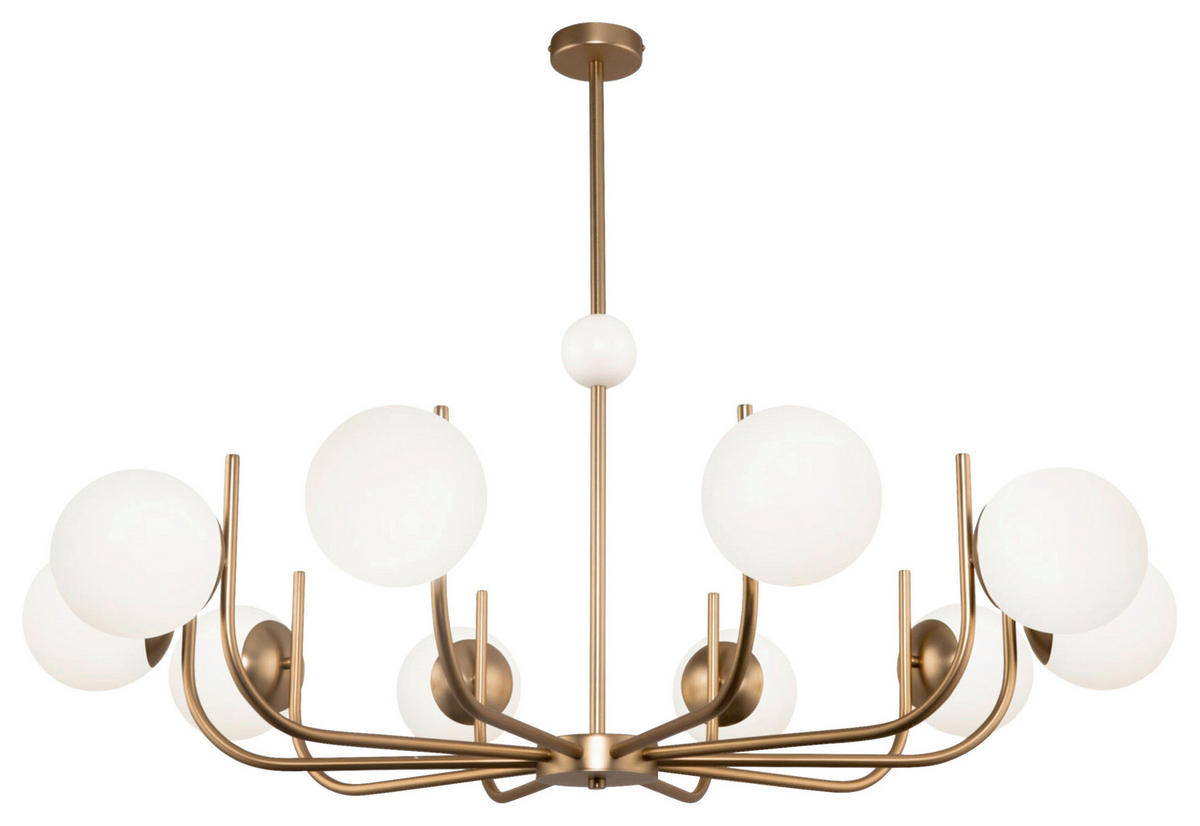 KRONLEUCHTER  116/27,6/116 cm   - Messingfarben, Basics, Glas/Metall (116/27,6/116cm) - MAYTONI