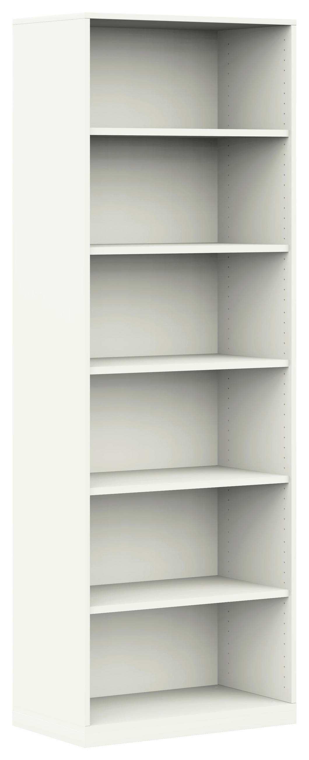 AKTENREGAL 80/220,5/40 cm  - Weiß, KONVENTIONELL, Holzwerkstoff (80/220,5/40cm) - Moderano