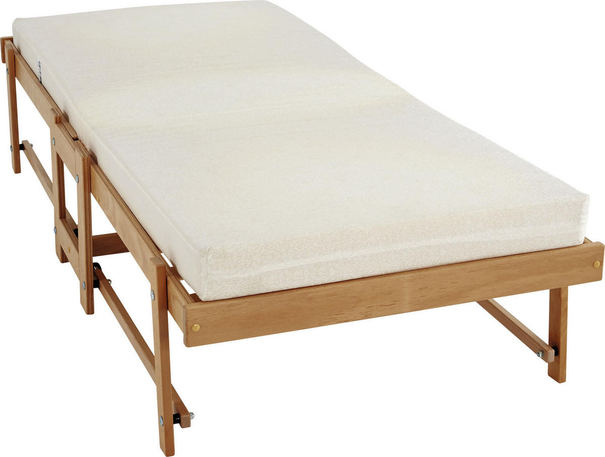 KLAPPBETT 80/190 cm  in  - Buchefarben, Basics, Holz/Textil (80/190cm) - Livetastic
