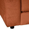 ECKSOFA Kupferfarben Cord  - Schwarz/Kupferfarben, Design, Kunststoff/Textil (240/175cm) - Landscape