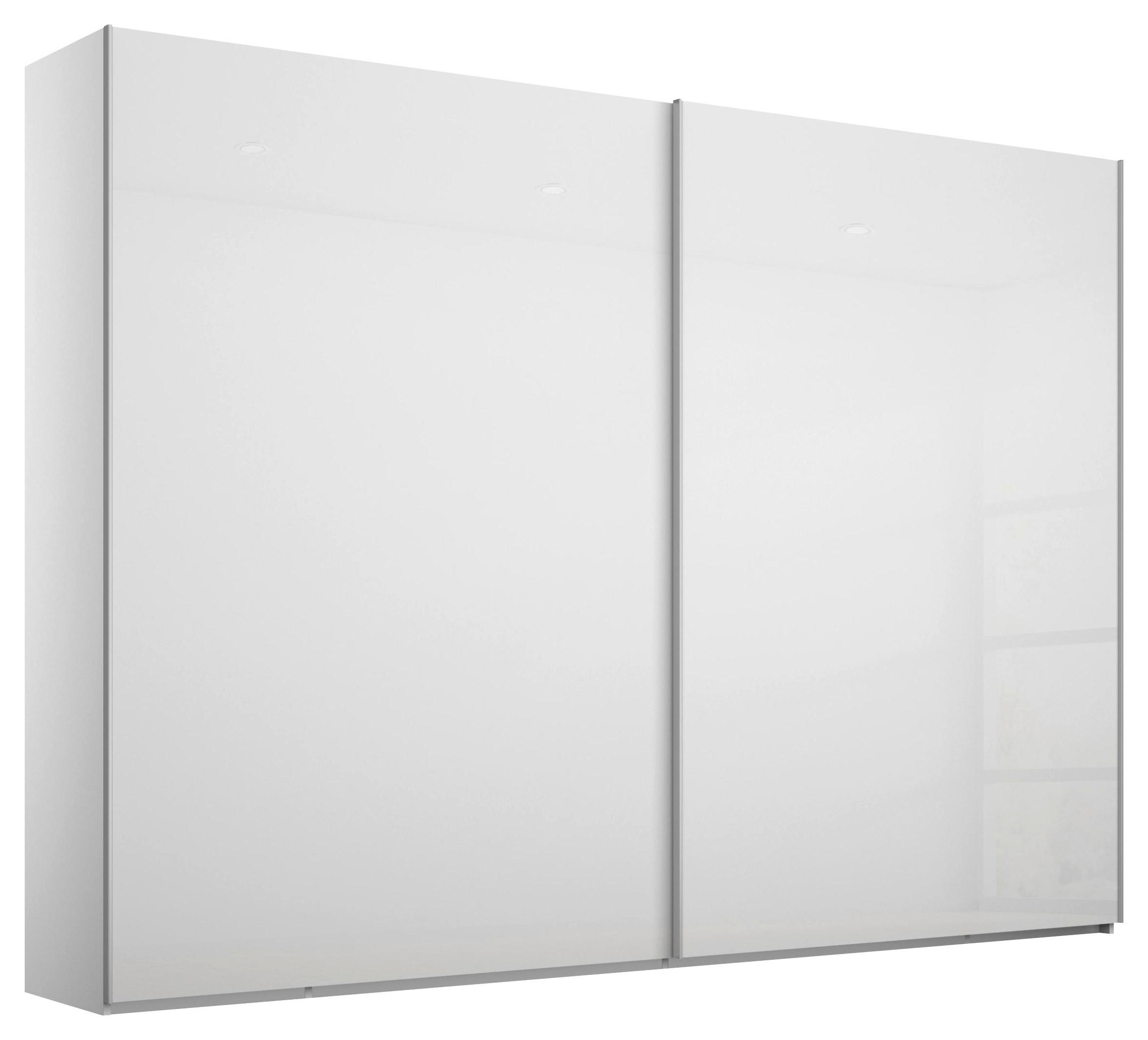 SCHWEBETÜRENSCHRANK 271/223/68 cm 2-türig Weiß  - Alufarben/Weiß, Design, Holzwerkstoff/Metall (271/223/68cm) - Xora