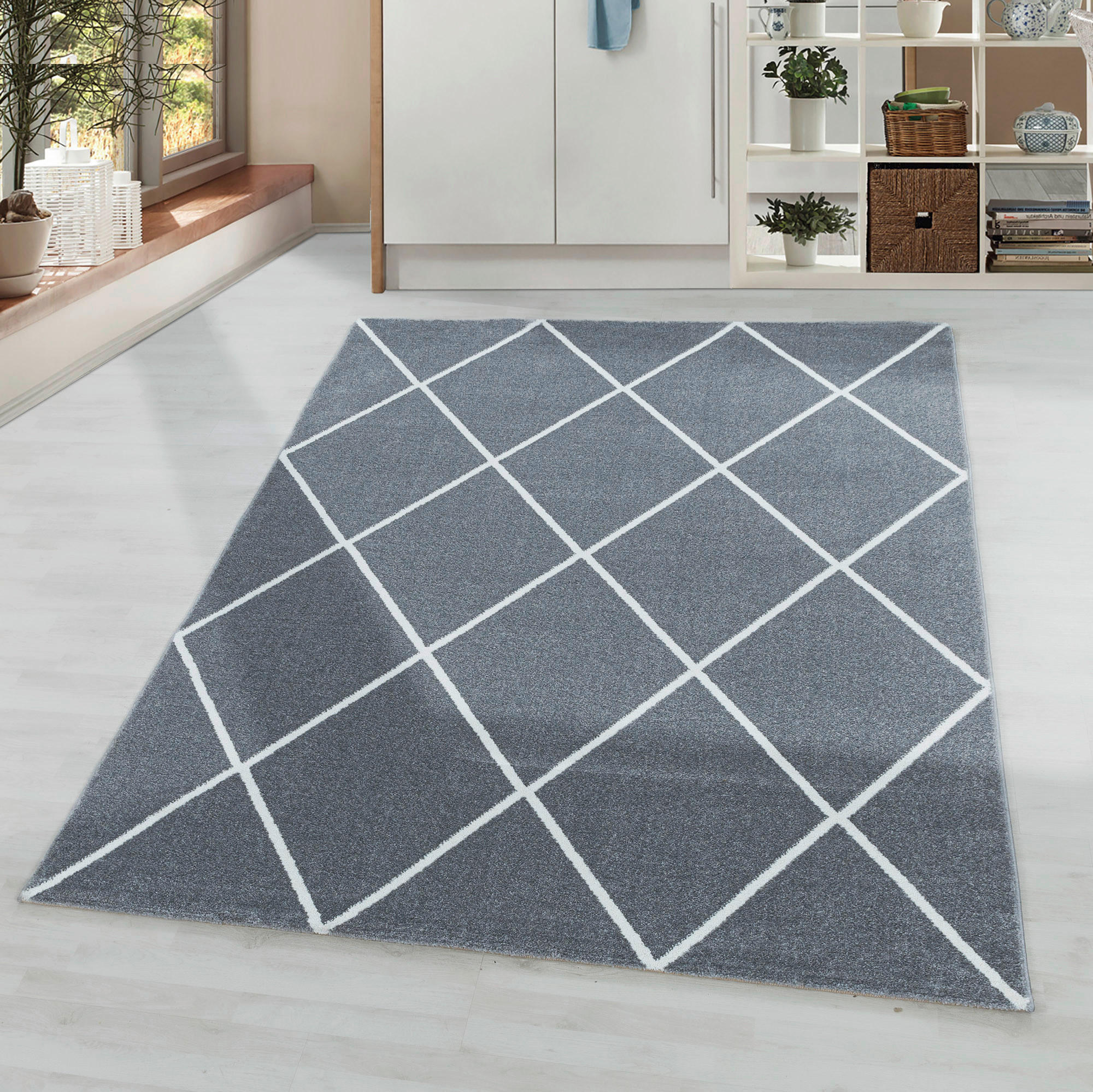 RYAMATTA 80/150 cm Rio 4601 silber  - silver, Basics, textil (80/150cm)