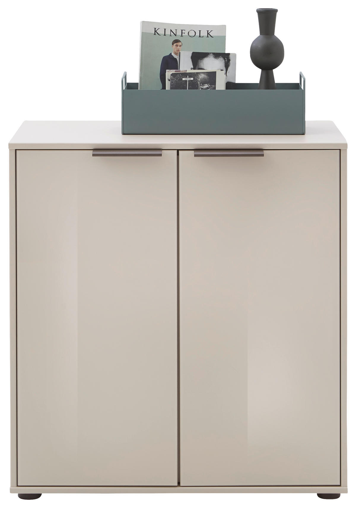 KOMMODE  in 80/86/43 cm  - Champagner/Eichefarben, Design, Glas/Holzwerkstoff (80/86/43cm) - Dieter Knoll