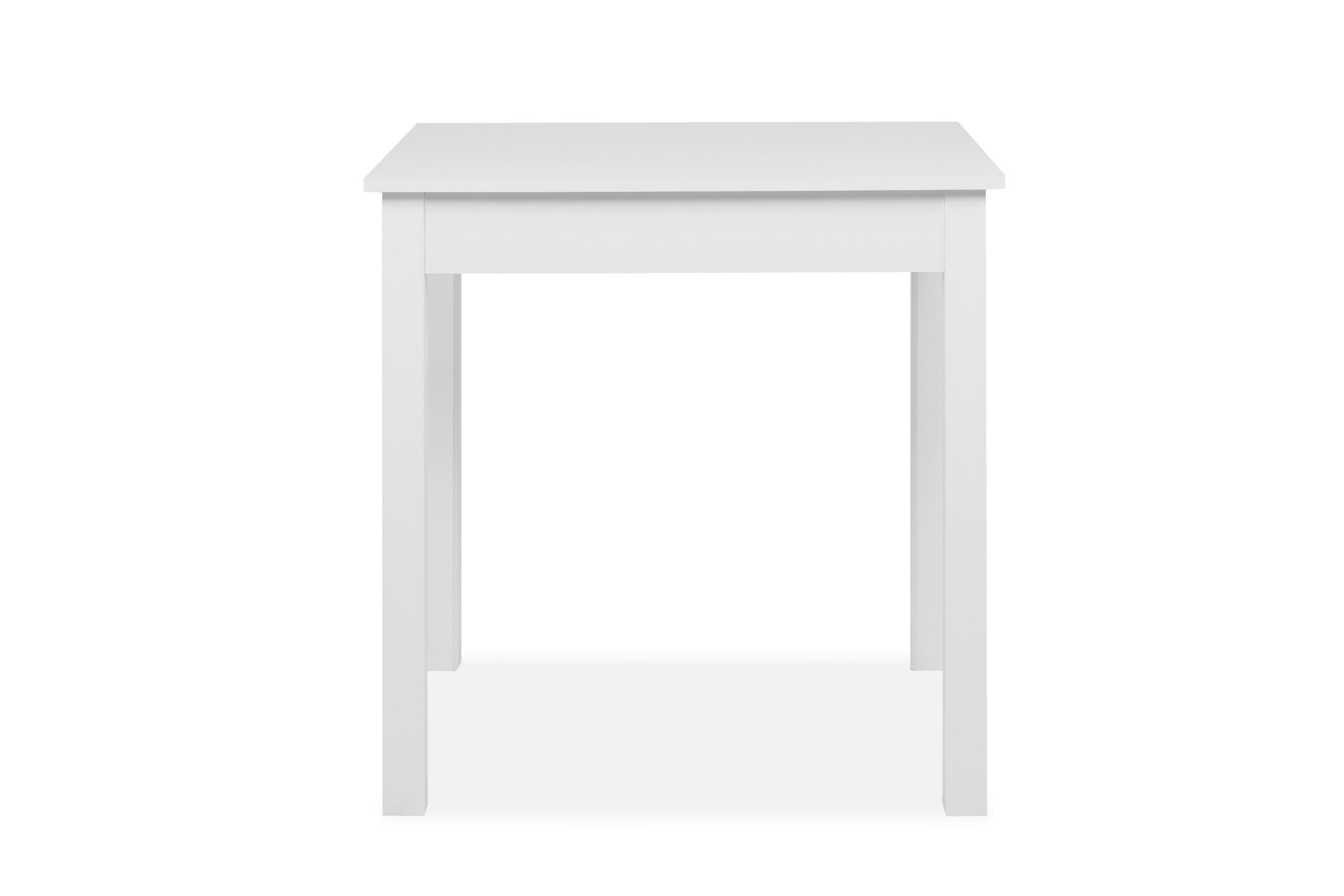ESSTISCH rechteckig Weiß  - Weiß, MODERN, Holzwerkstoff (90/67/76cm) - MID.YOU
