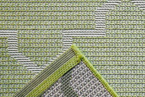 FLACHWEBETEPPICH 140/200 cm Amalfi  - Hellgrün/Grau, KONVENTIONELL, Textil (140/200cm) - Novel