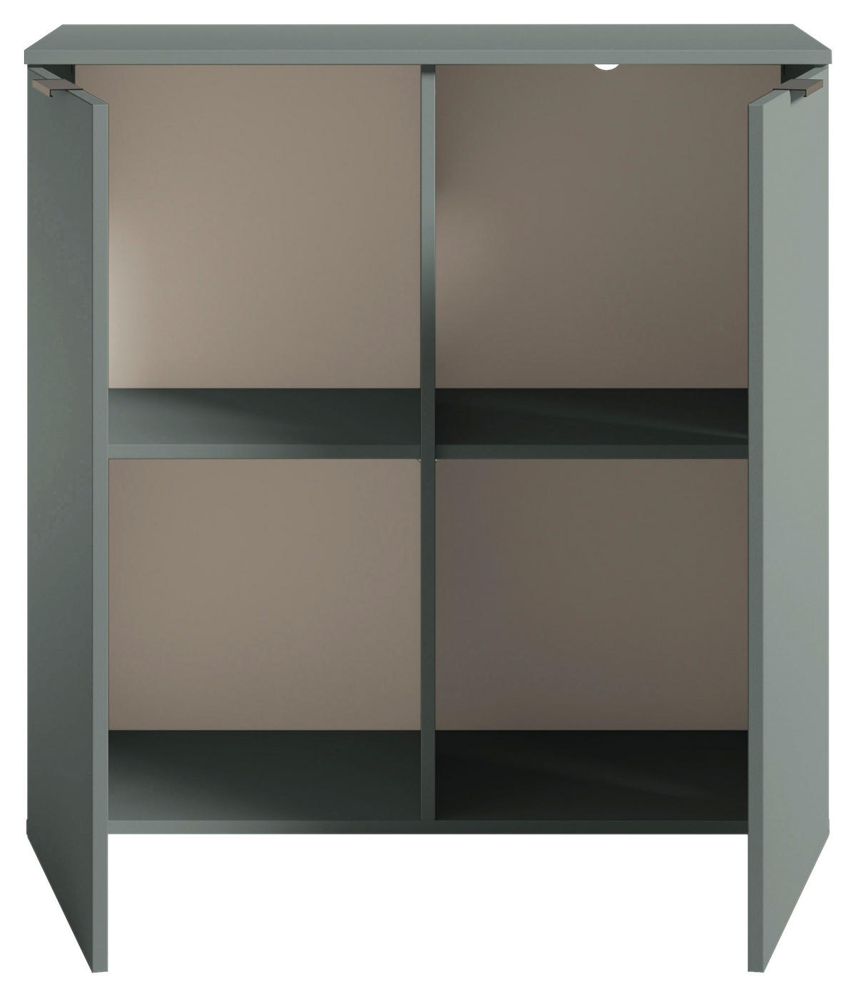 KOMODA  90/90/40 cm  žalfijazelena  - žalfijazelena/crna, Osnovno, pločasti materijal/plastika (90/90/40cm) - Xora