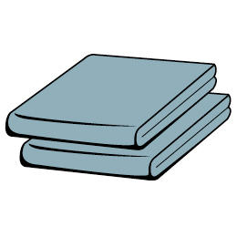 PLAHTA S GUMICOM 180/200 cm  BASIC  - tirkizna/plava, Basics, tekstil (180/200cm) - Schlafgut