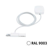 SCHIENENSYSTEM-EINSPEISER URail Kabeleinspeisung m.1000W 16,5/200 cm   - Weiß, Basics, Metall (16,5/200cm) - Paulmann