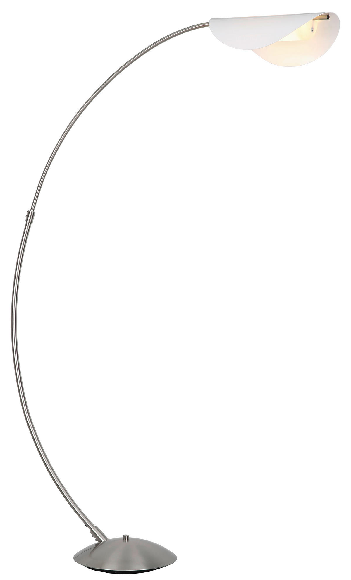 LED-STEHLEUCHTE ROBLES 124/35/182 cm   - Schwarz/Weiß, Design, Kunststoff/Metall (124/35/182cm) - Globo