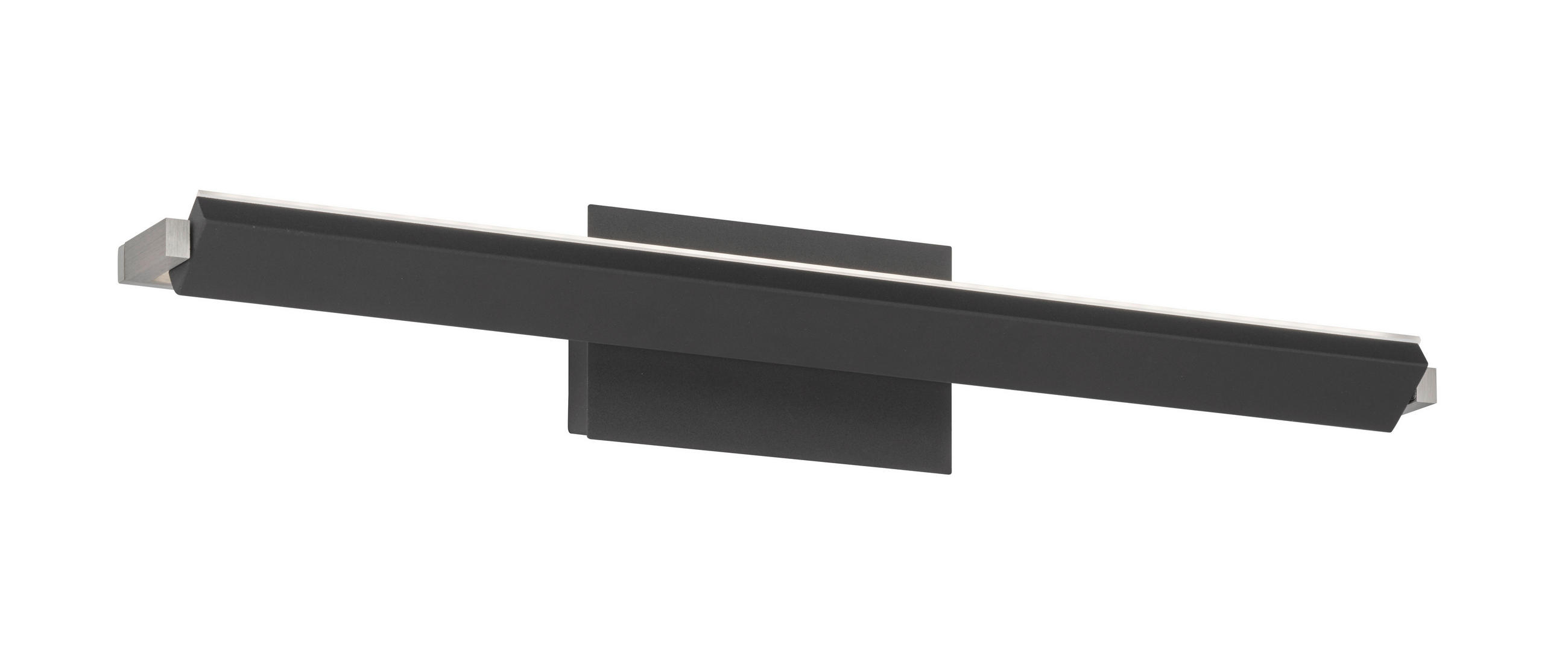 LED-WANDLEUCHTE Pare   - Schwarz/Weiß, Design, Kunststoff/Metall (10/60/11cm) - Fischer & Honsel