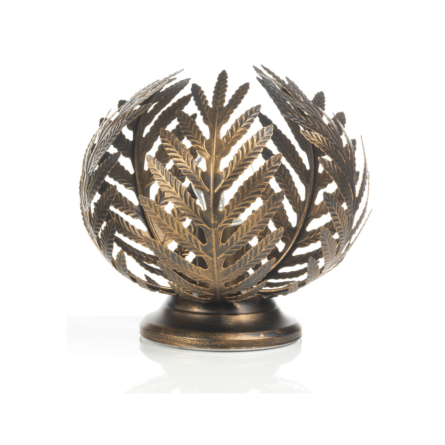 TISCHLEUCHTE 25/25 cm   - Bronzefarben, Natur, Metall (25/25cm)