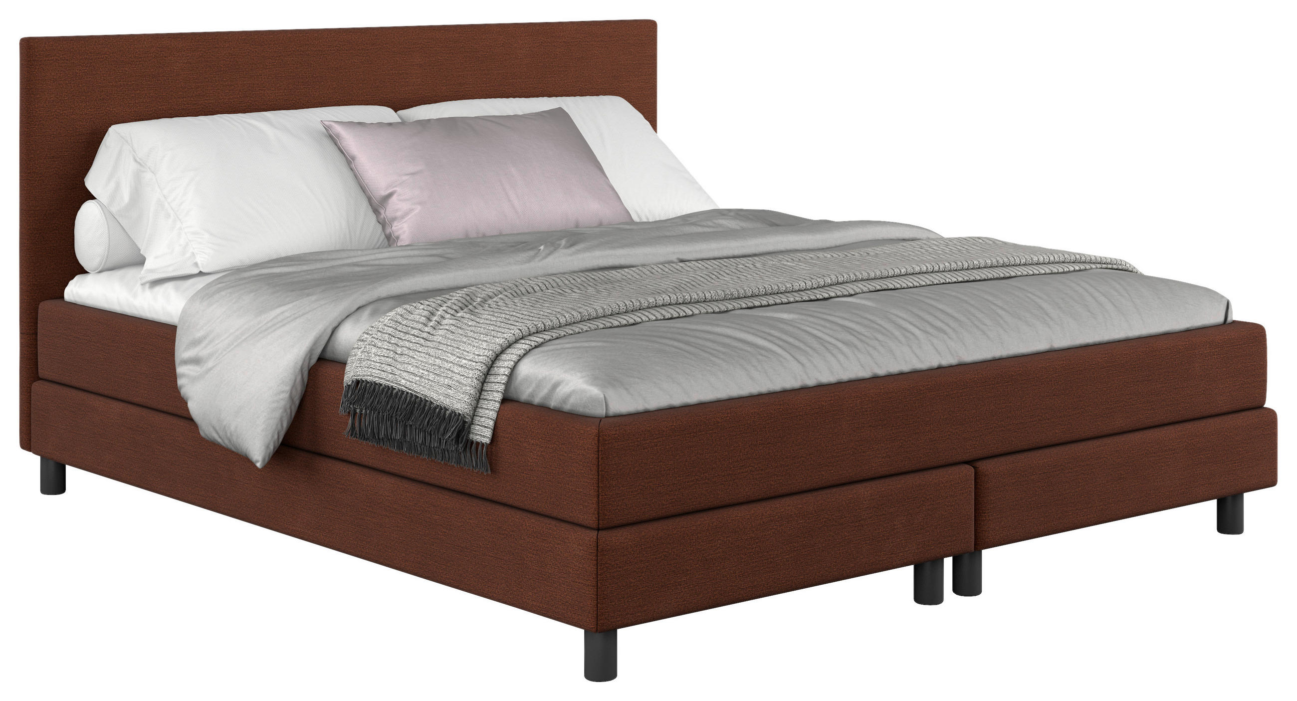 BOXBETT 140/200 cm  in Braun  - Schwarz/Braun, MODERN, Holz/Holzwerkstoff (140/200cm) - MID.YOU