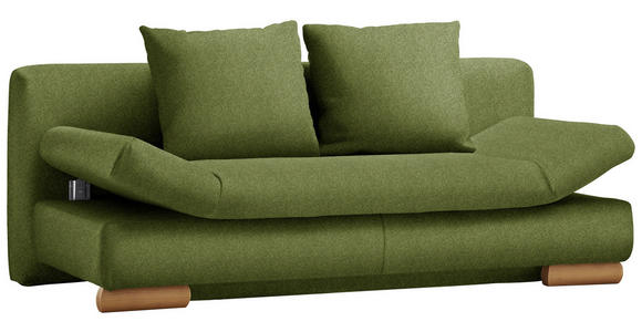 SCHLAFSOFA in Dunkelgrün - Dunkelgrün, Design, Holz/Textil (200/87/93cm) - Venda