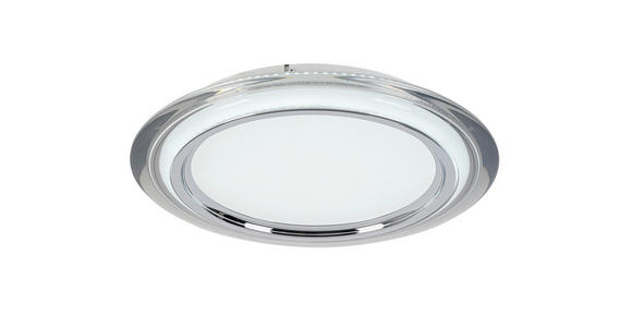LED-DECKENLEUCHTE 45/6 cm - Chromfarben/Transparent, Design, Kunststoff/Metall (45/6cm) - Novel