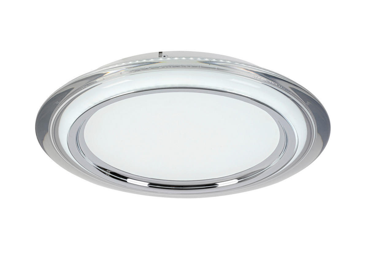 LED-TAKLAMPA Macon 36 W  - vit/kromfärg, Design, metall/plast (45cm) - Novel