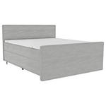 BOXSPRINGBETT 180/200 cm  in Hellgrau  - Hellgrau/Schwarz, KONVENTIONELL, Textil/Metall (180/200cm) - Carryhome