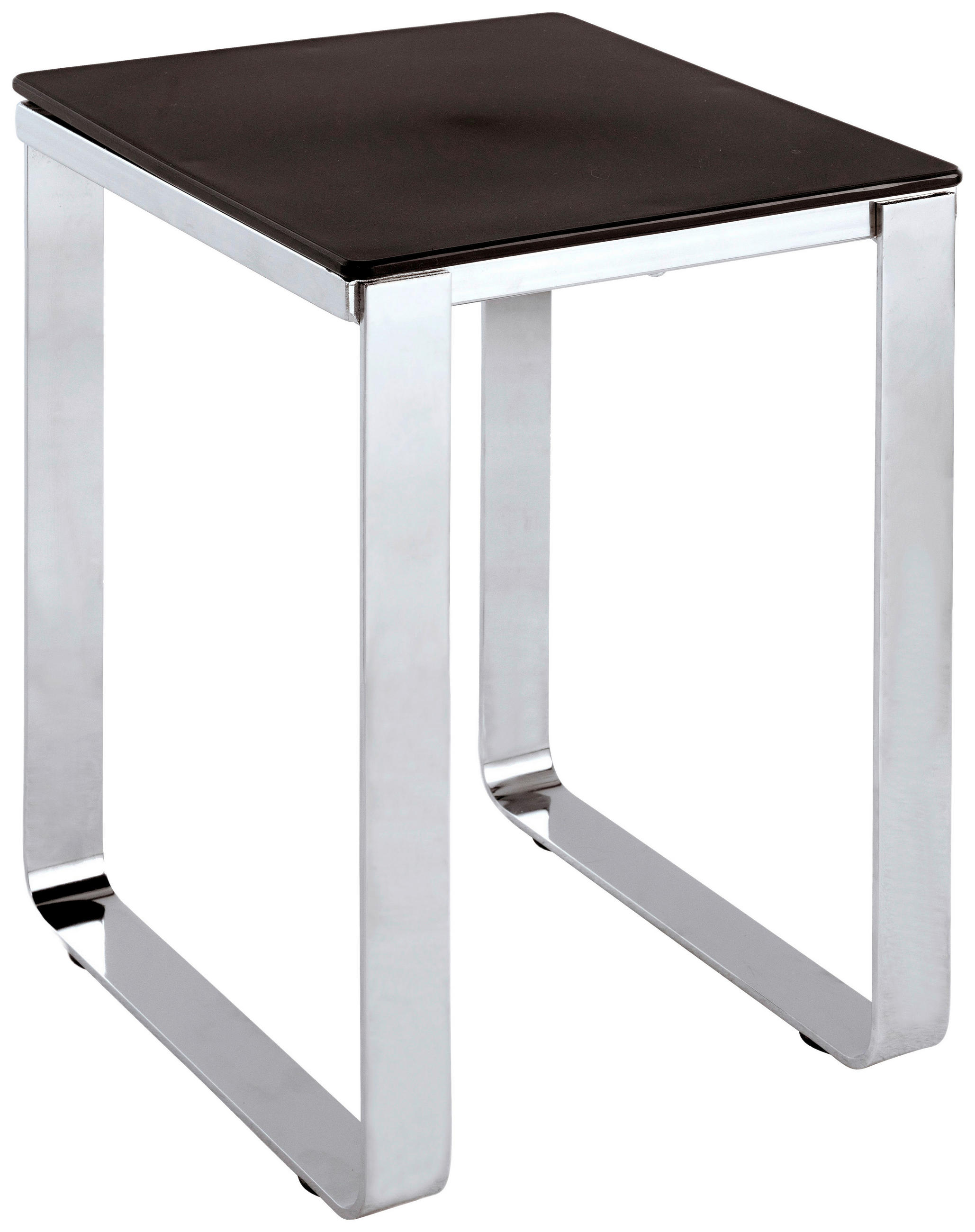BADHOCKER - Chromfarben/Anthrazit, Basics, Kunststoff/Metall (36/45,5/35cm)