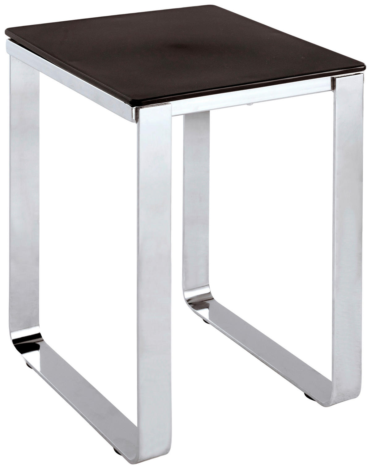 BADHOCKER - Chromfarben/Anthrazit, Basics, Kunststoff/Metall (36/45,5/35cm)