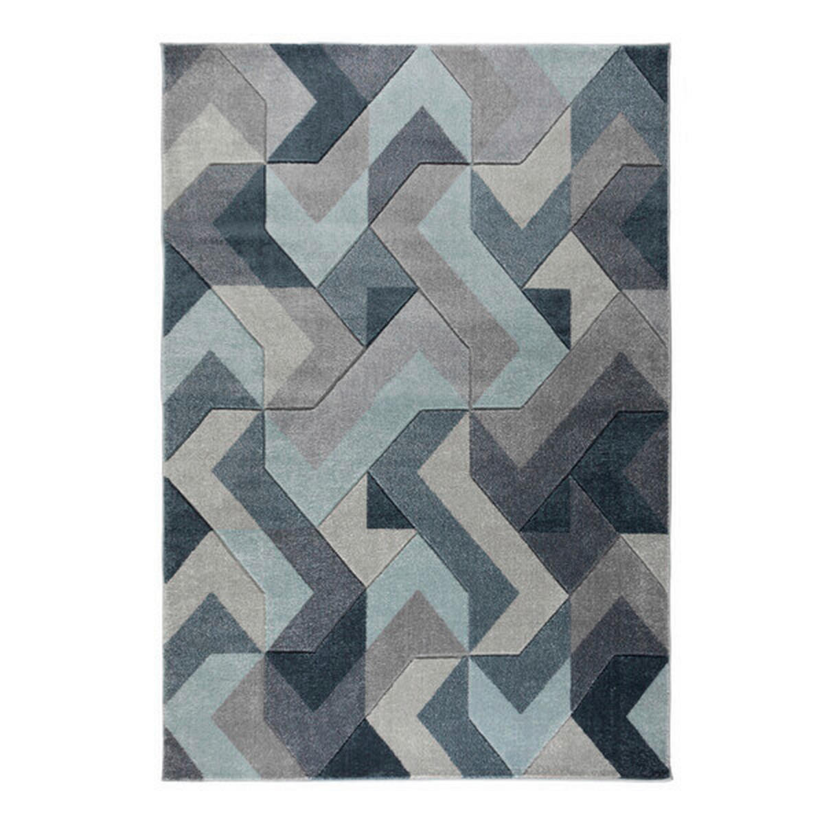 WEBTEPPICH 200/290 cm AURORA Blau  - Blau, KONVENTIONELL, Textil (200/290cm)