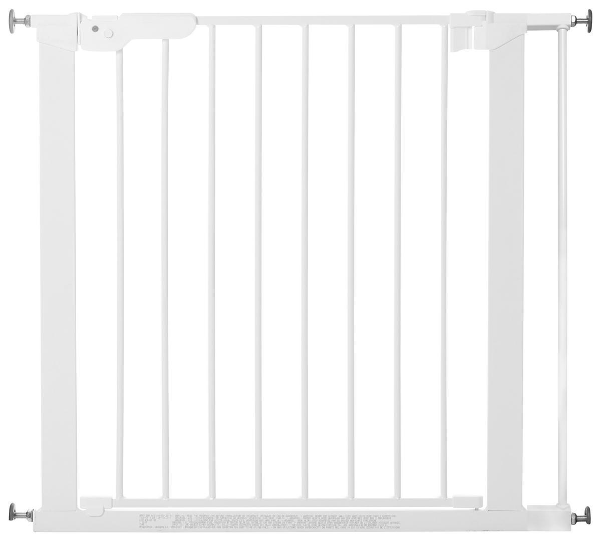 TÜRSCHUTZGITTER zum Klemmen 79,60/73 cm  - Weiß, Basics, Metall (79,60/73cm) - Baby Dan