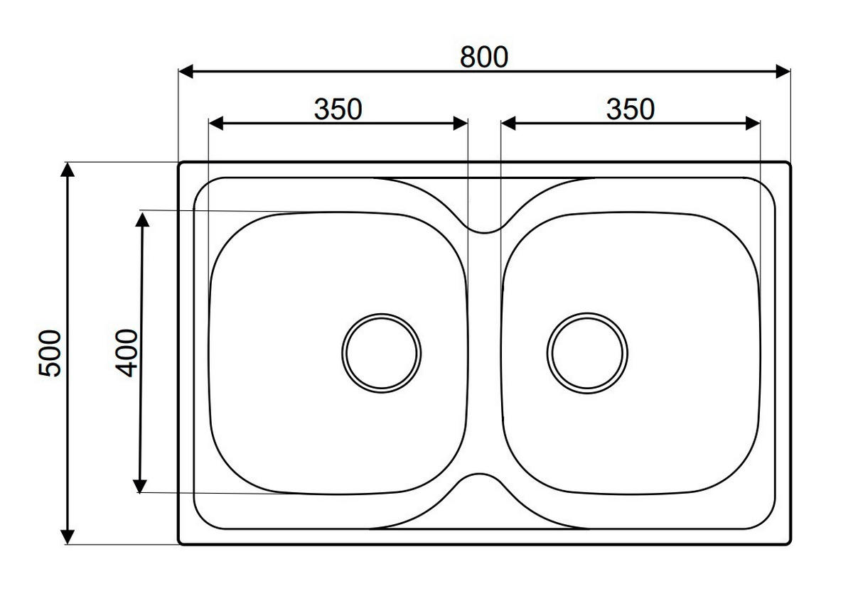 POMIVALNO KORITO - Basics, kovina (80/50/16cm)