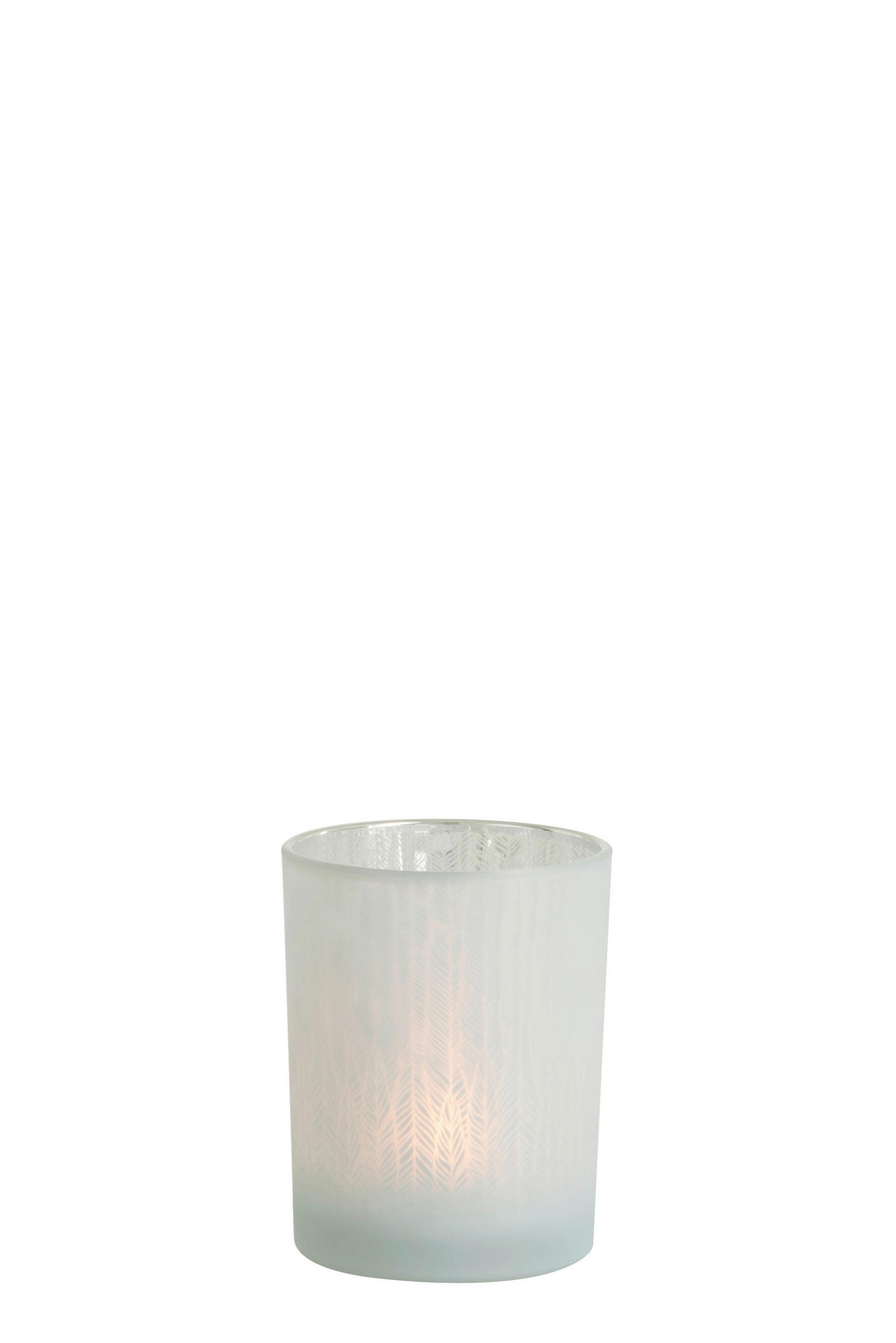 WINDLICHT - Weiss, Basics, Glas (10/10/12,5cm) - Ambia Home