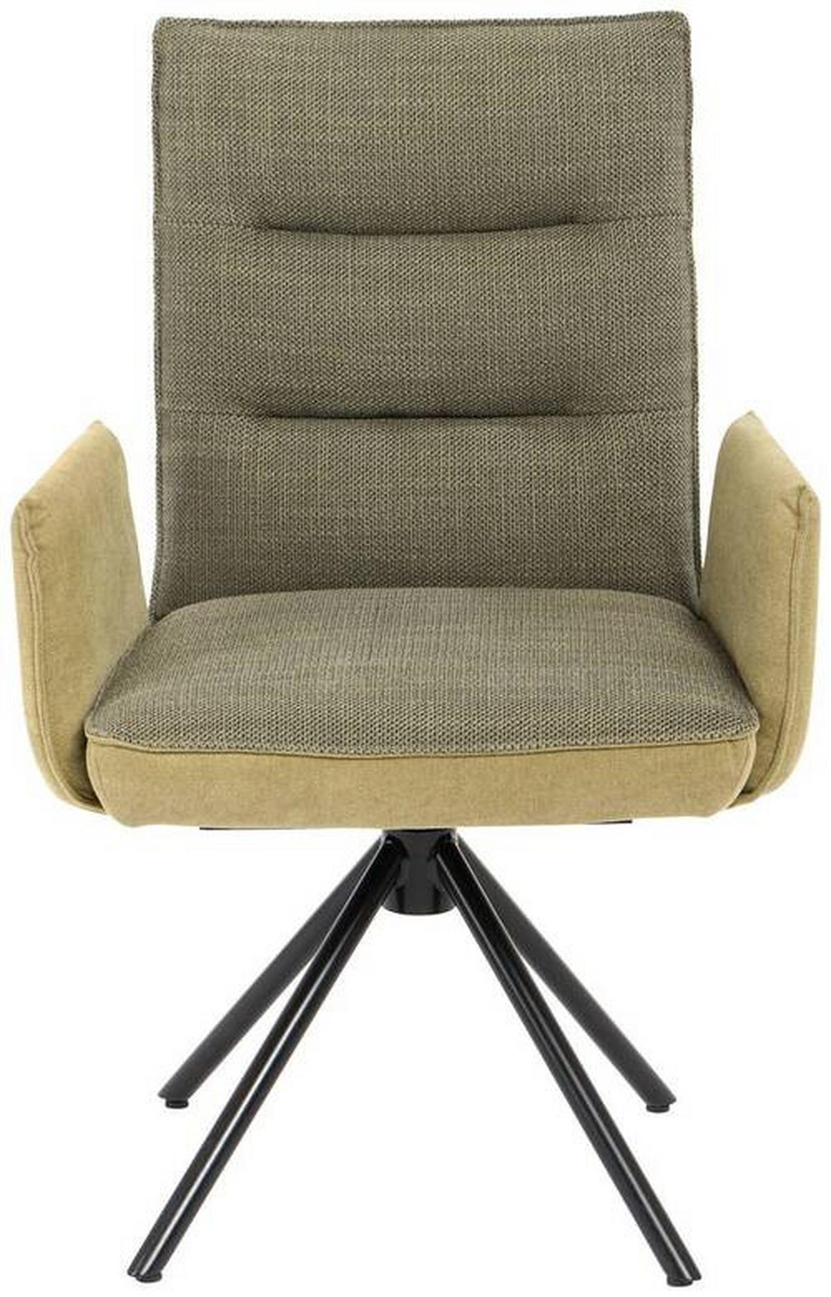 ARMLEHNSTUHL  in Flachgewebe  - Schwarz/Grün, Design, Textil/Metall (59/93/59cm) - Dieter Knoll