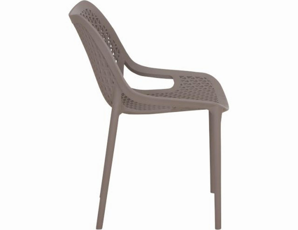 GARTENSTUHL Taupe  - Taupe, Basics, Kunststoff (60/81/50cm) - Siena Garden