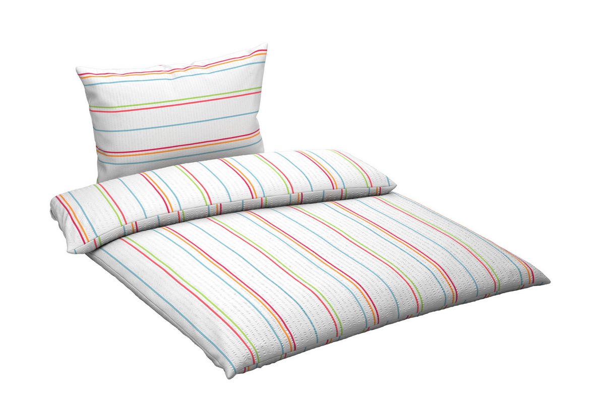 BETTWÄSCHE Mavie Seersucker 140/200 cm  - Multicolor, KONVENTIONELL, Textil (140/200cm) - Esposa