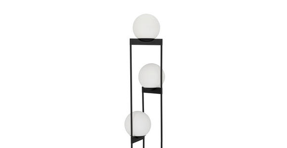 STEHLEUCHTE 37/163 cm - Schwarz, Design, Glas/Metall (37/163cm) - Dieter Knoll
