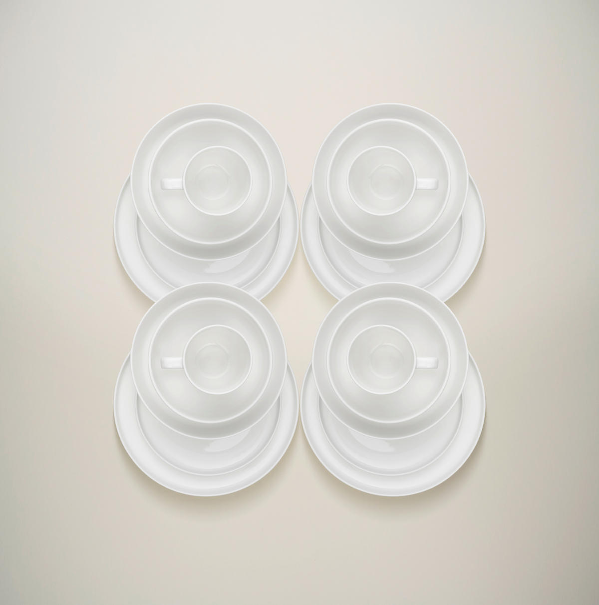 KOMBINOVANÁ SOUPRAVA 20dílné, porcelán keramika  - bílá, Trend, keramika - Dieter Knoll