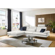 ECKSOFA in Echtleder Weiß  195/308 cm  - Schwarz/Weiß, Design, Leder/Metall (195/308cm) - Dieter Knoll