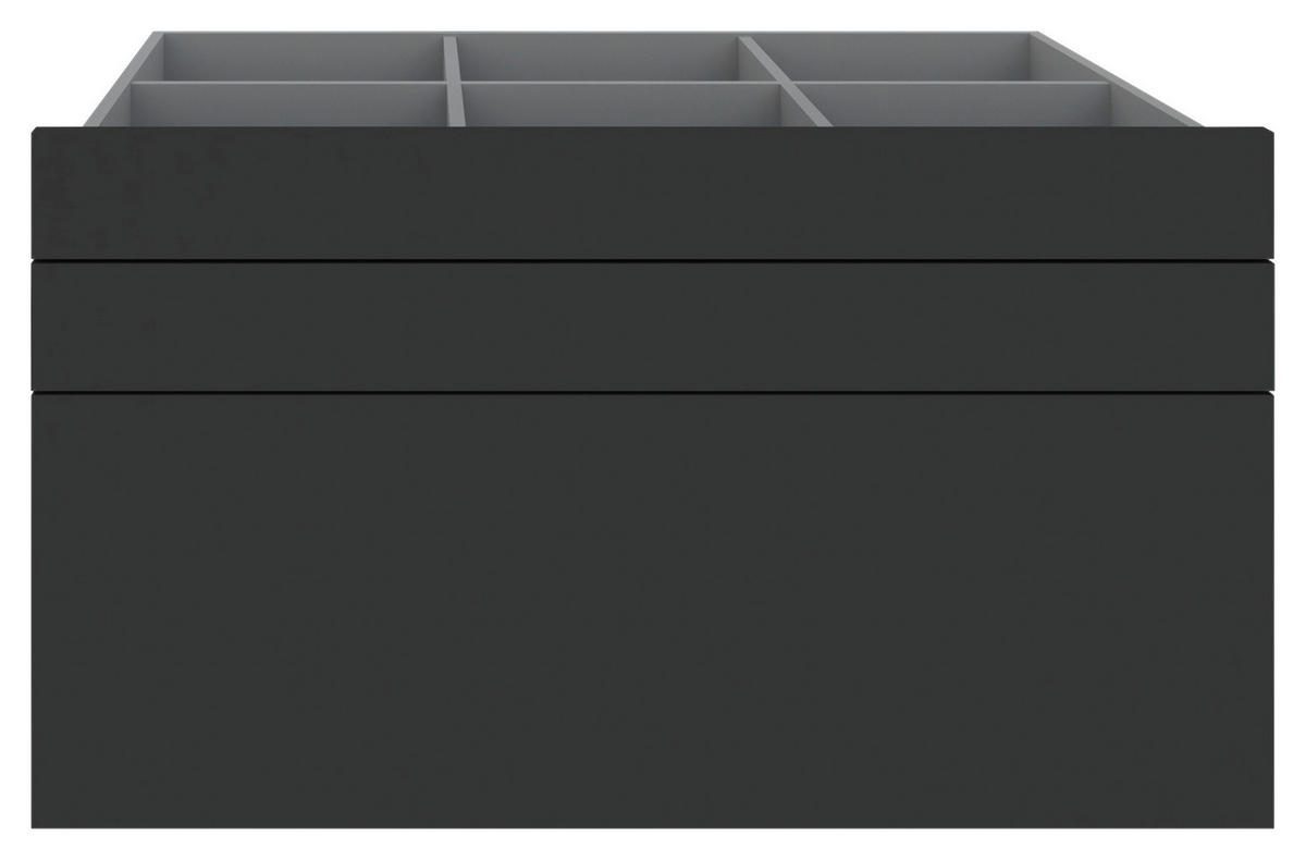 SCHUBLADENSET 90,9/50,3/46,8 cm Anthrazit  - Anthrazit, KONVENTIONELL, Holzwerkstoff (90,9/50,3/46,8cm) - Hom`in