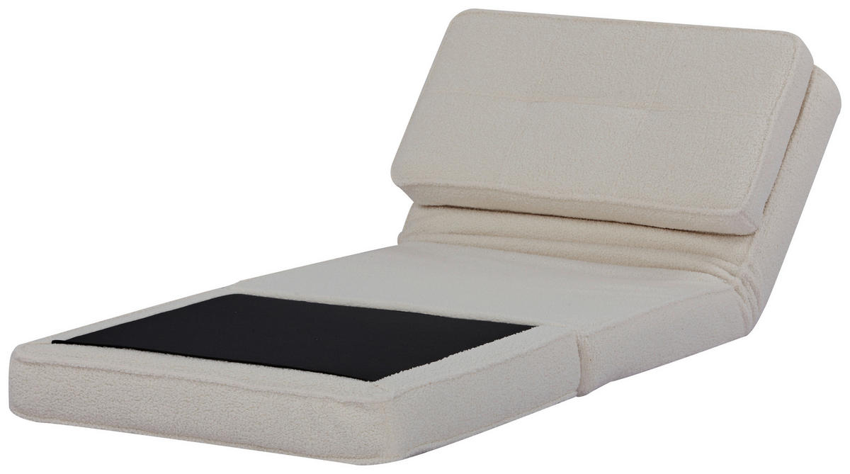 SCHLAFSESSEL in Teddystoff Weiß  - Weiß, MODERN, Textil (74/61,5/80cm) - MID.YOU