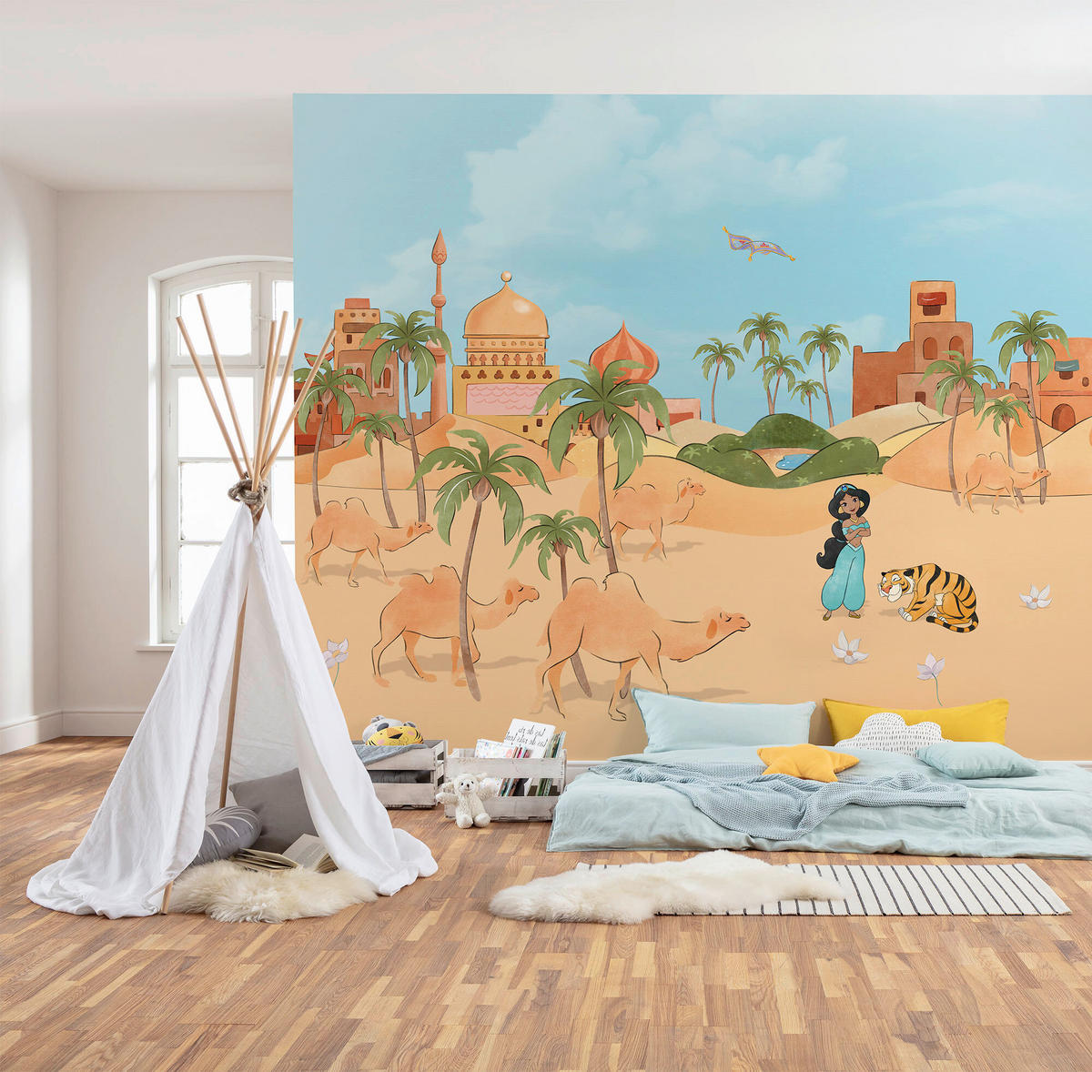 FOTOTAPETE MAKE A WISH JASMIN  - Naturfarben, Design, Textil (300/250cm) - Disney